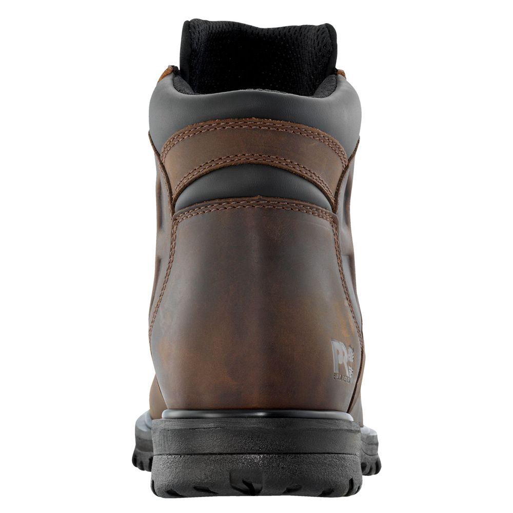 Botas de Trabajo Masculino - Timberland Pro® Magnus 6\" Steel Toe - PWIZH0182 - Marrom